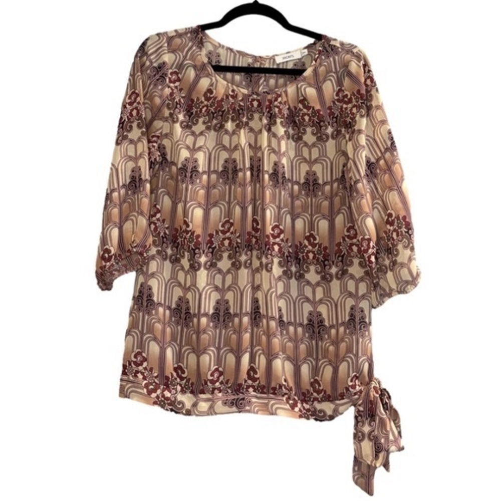 Ricki’s Pink and Tan Medium Top - Office-Ready